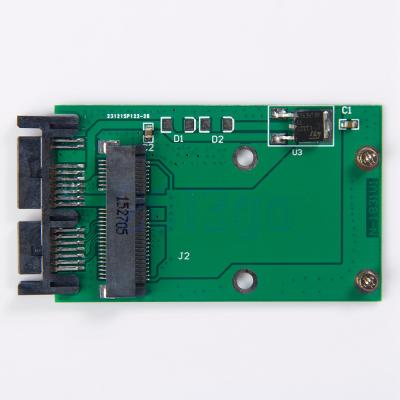 China Mini- PCIe PCI-e MSATA SSDmikro-adaptateur SATA-PCBA Hektogramm Material Soem-Service-FR4 zu verkaufen
