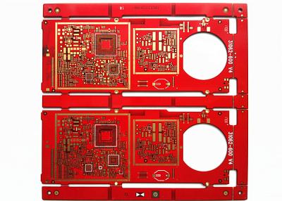 China Tablero de múltiples capas del PWB Soldermask del oro rojo de la inmersión del HAL FR-4 en venta