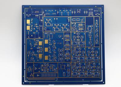 China 8L Computer Circuit Board Blue Soldmask Immersion Gold SMT circuit board for sale
