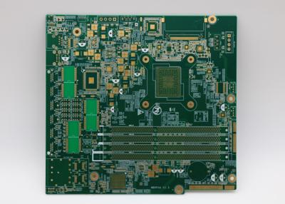 Китай Компьютер 2 монтажная плата печати Silkscreen зеленого цвета отверстия материала FR4 0.2mm OZ неэтилированных продается