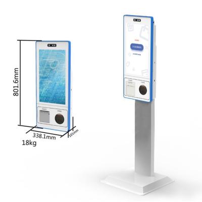 China 27 polegadas de tela sensível ao toque Self Ordering Kiosk POS Sistema de pagamento Kiosk em Restaurante à venda