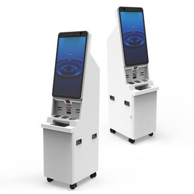 China Barzahlung Touchscreen-Kioske Terminals Rechnungsacceptor Tickets verkaufende Maschine zu verkaufen