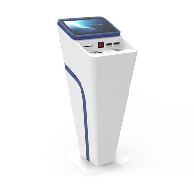 China 21.5 Inch Touch Ticketing Kiosk Self Parking Kiosk With Qr Code Reader Thermal Printer for sale
