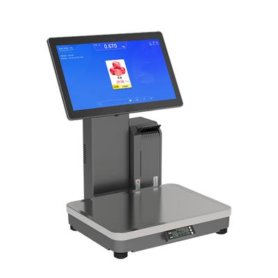 China 15kg Capacity AI POS Weighing Scale With LCD Display USB/RS232/RJ45 Interface for sale
