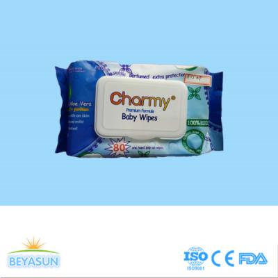 China OEM Design Acceptable Cotton Disposable Wet Wipes For Babies for sale