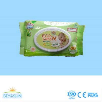 中国 医学の衛生学の使い捨て可能なぬれたワイプ、表面の非アルコール性の赤ん坊のワイプ 販売のため