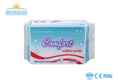 China Disposable Ladies Sanitary Napkins , Thin / Thick Cotton Feminine Pads for sale