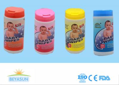 中国 ぬれたティッシュ抗菌性手のSanitizerは破裂音の上の容器によって新生の赤ん坊のワイプを拭きます 販売のため