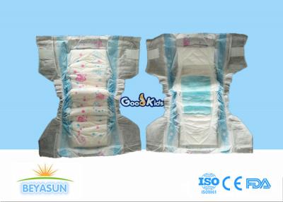 China Safest Disposable Diapers For Babies , All Natural Diapers With Velco Tape for sale