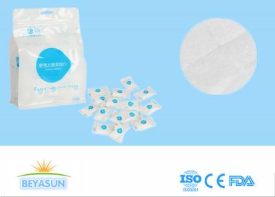 China Custom Compressed Travel Towels Tablets / Magic Compressed Coin Tissue for sale