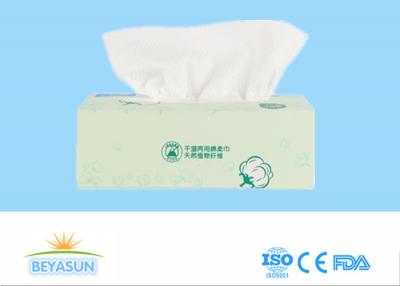 China 100% Cotton Custom Disposable Dry Wipes Free Chemical For Home / Hotel for sale