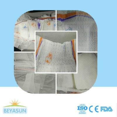 China High Absorption Hypoallergenic Disposable Diapers Plain Non Woven For Baby for sale