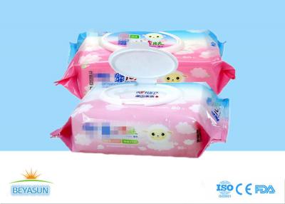 China Biodegradable Organic Disposable Wet Wipes , Baby Water Wipes Free Sample for sale