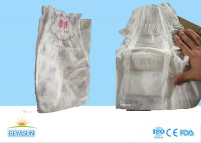 China Super Soft Nonwoven B Grade Diapers  3D Leak Guards Stocklot Magic Tapes for sale