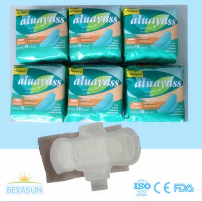 China Guardanapo sanitários das senhoras Hypoallergenic femininos orgânicas 100 almofadas sanitárias do algodão à venda