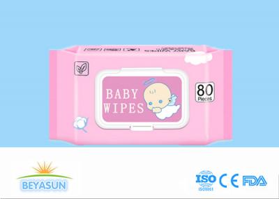 中国 使い捨て可能な純粋な水アルコール自由なUnscentedは赤ん坊のクリーニングのためのワイプをぬらしました 販売のため
