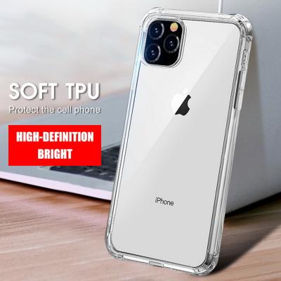 China Airbag Drop Transparent Soft TPU Mobile Phone Protective Covers for sale