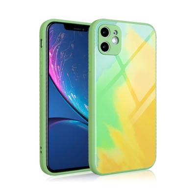 China Color de agua de cristal moderado iPhone 12 de las cubiertas protectoras del teléfono celular en venta