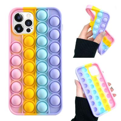 China Push Bubble Silicone Phone Case For IPhone 11 12 Pro Max Mini X XS XR XSMAX 8 7 for sale