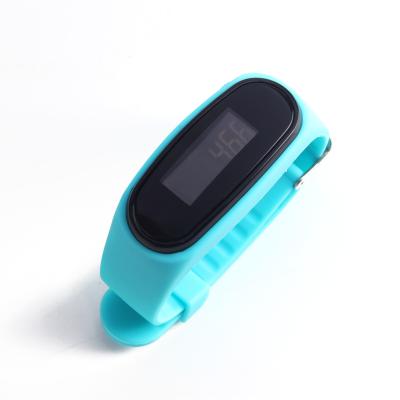 China Unisex Silica Ge Basic Pedometer Watch Wristband Style Walking Watches Pedometer for sale