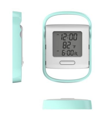 China Reloj de alarma digital de mesa moderno ABS con pantalla de temperatura y función de alarma en venta