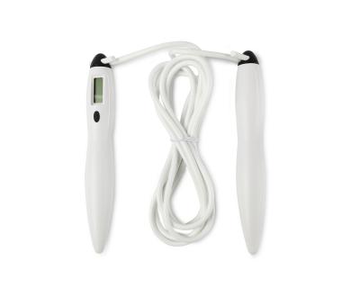 China Personalized White Gym Skipping Rope Digital Counter Jump Rope 300CM Adjustable for sale