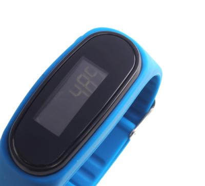 China Dark Blue ABS Men'S Pedometer Watch Pedometer Fitness Tracker 36g for sale