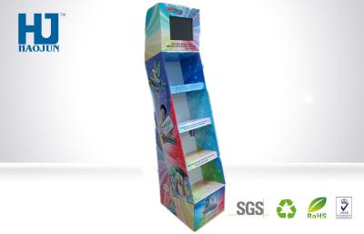China Advertisement Foldable Recycle Cardboard Pallet Display with LCD Screen for sale