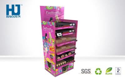 China Printing Cardboard Floor Displays for Nail Polish / Cosmetic in Watsons for sale