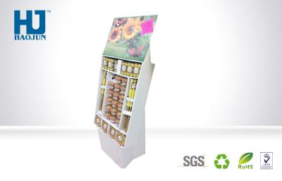 China Portable Food Promotional Cardboard Display Units , Cardboard Retail Display Stands for sale