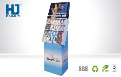 China Fashionable Custom Cardboard Display / perfume Advertising Display Stands for men for sale