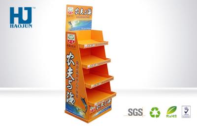 Chine Affichage durable de palette de carton de l'orange 350g CCNB ridé pour l'exposition de produit à vendre