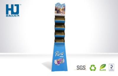 China POP Trapezoid Cardboard Pallet Display Stand 4 Tiers Customized For Sugar / Candy for sale