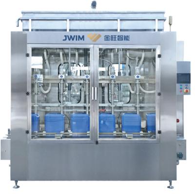 Chine Machine de remplissage d'agent de blanchiment de machine de remplissage de pesticide d'engrais de 5 têtes du litre 6 400 BPH à vendre