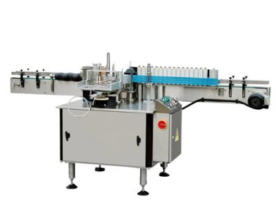 China 120ml 500ml 1000ml Automatic Round Bottle Labeling Machine With Date Printer Glue Paper 0.8KW for sale