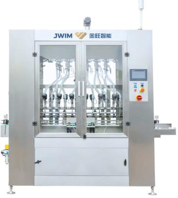 China 80ml-1000ml 5000 BPH Fertilizer Chemical Liquid Filling Machine 12 Nozzles Disinfectant Filling Machine for sale