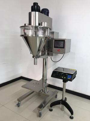 China Llenador Semi-auto del taladro de la máquina de rellenar 10-5000g del polvo con el embalaje de la harina de la escala en venta