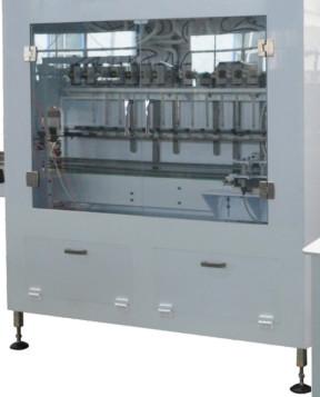 China Anticorrosive Bleach Filling Machine Chemical Packaging Machines 12 Heads 1800 BPH 80ml 1000ml for sale