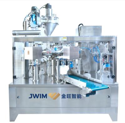 China Organic Liquid Fertilizer Filling Machine Automatic Rotary Pouch Packing Machine 1-5kg for sale