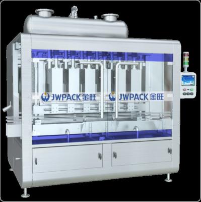 China 1-4L 21 Bpm Foaming Weighing Liquid Filling Machine Semi Automatic Bottle Filling Machine  2.0KW for sale