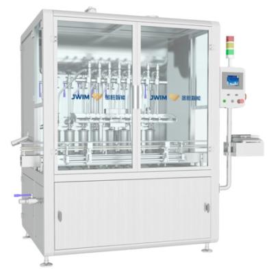 China SS304 Frame Piston Filling Machine 8 Heads 80ml-1L With Schneider Control System for sale