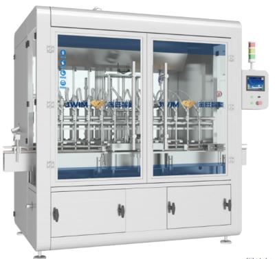 China Máquina de enchimento líquida química de enchimento do óleo de lubrificação da máquina de enchimento do pistão do inseticida de 6000 cabeças da garrafa 16 de BPH 100ml à venda