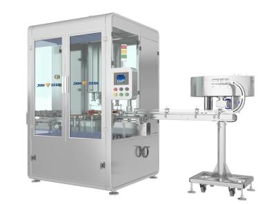 China 80ml-1000ml Range 6 Capping Heads Rotary Automatic Capping Machine Speed 6500 Bottles Per Hour For 100ml Bottle for sale