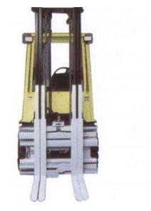 China 2.5ton Forklift Clamp Attachment Single Double Pallet Handler 1100mm for sale
