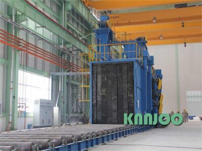China Customized Steel Structure Shot Blasting Machine 2-6kg/Min Abrasive Flow Rate 440V for sale