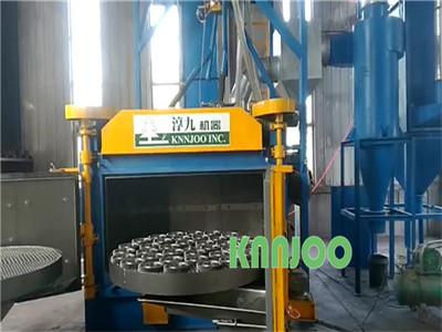China Turntable Shot Blasting Machine for Air Pressure 0.5-0.8MPa and Air Consumption 2.5m3/min for sale