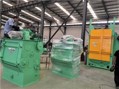 China Q326 Tumbling Rubber Belt Shot Blasting Machine For Metal Parts for sale
