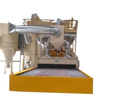 China línea del tratamiento previo de Paingting de la máquina del chorreo con granalla de la placa de acero de 800*1200m m en venta