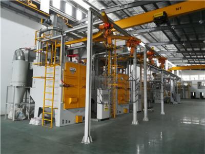 中国 紡績工のハンガーのショット ブラスト機械1200*1600をきれいにする部品を造ること 販売のため