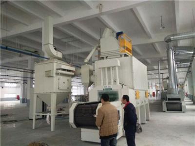 中国 アルミニウム鍋の金網ベルトはショット ブラスト装置の磨く機械を 販売のため